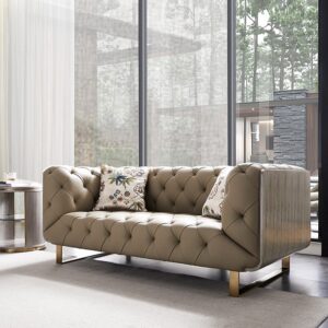 本革のモダンなラグジュアリーソファ セクショナルソファ リビング