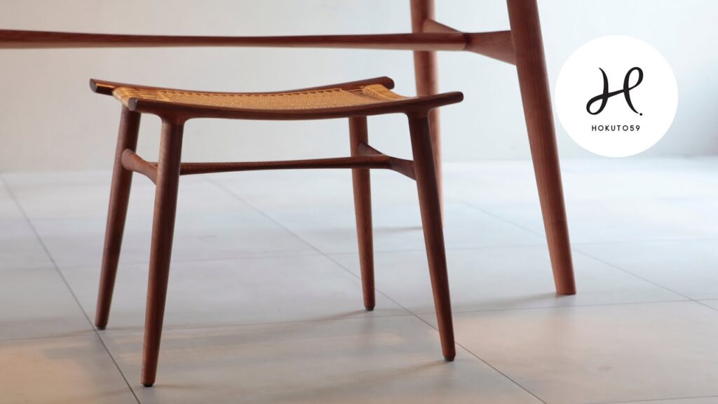⑧  MAKING a JAPAN stool !!   [HOKUTO59]     家具工房の椅子製作