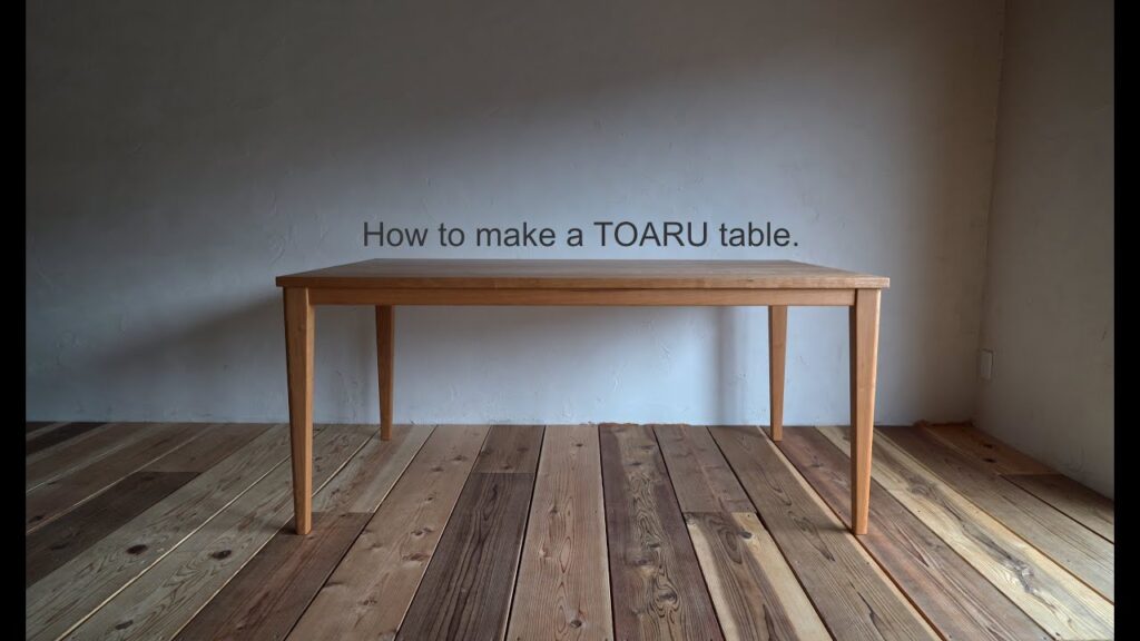 How to make a TOARU table.【家具工房LEONの製作風景】
