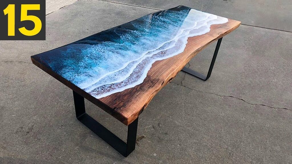 15 MOST Amazing Custom Tables - Epoxy Resin and Wood River