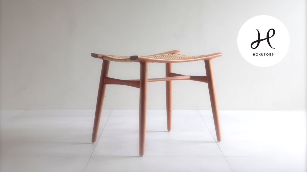 ① MAKING a JAPAN stool !!   [HOKUTO59]  家具工房の椅子製作