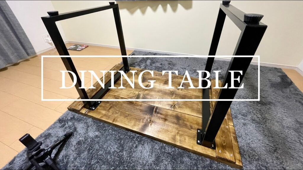 BGMver[DIY]引っ越したのでダイニングテーブル作ってみた。maiking dining Table.