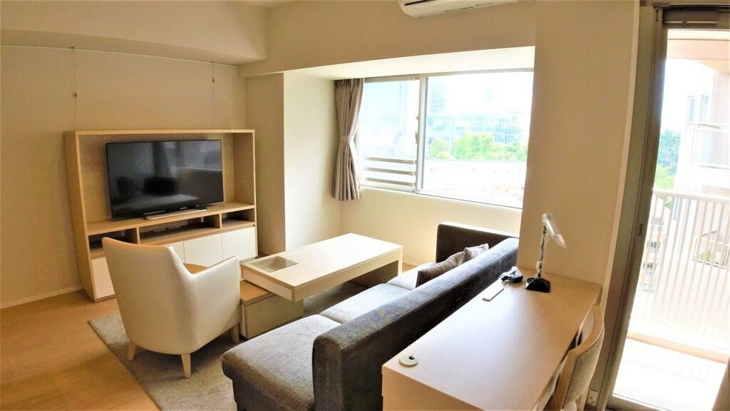ロイジェントパークス赤坂 1LDK 51.97m² 高級マンション ロビー 家具付き roygent parks akasaka