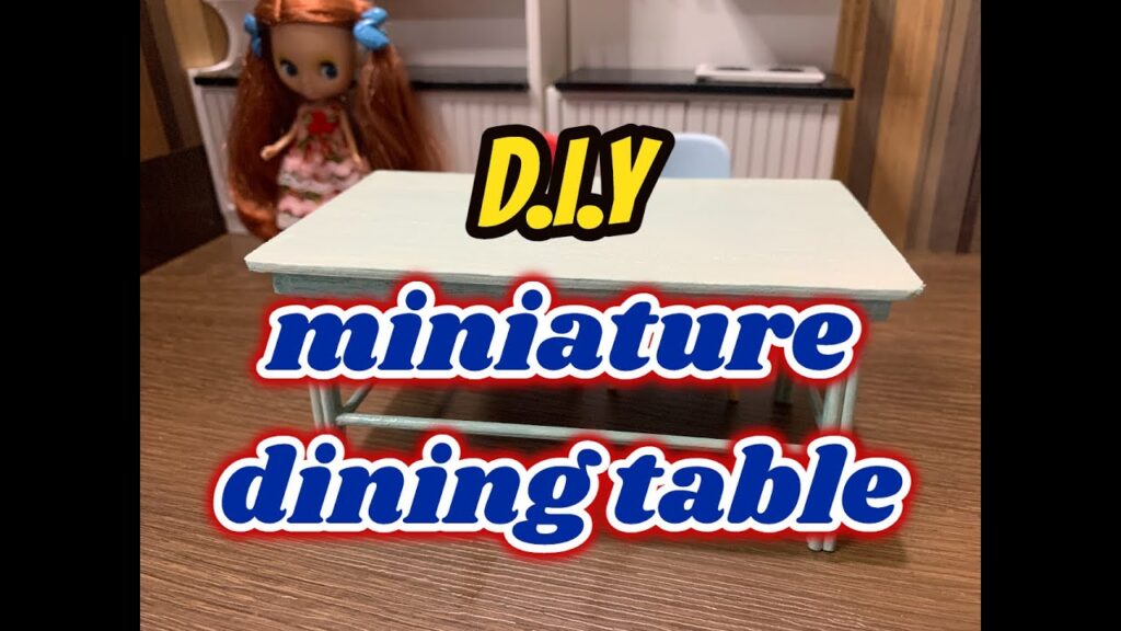 DIY miniature furniture/ 初めての家具製作/Dining table