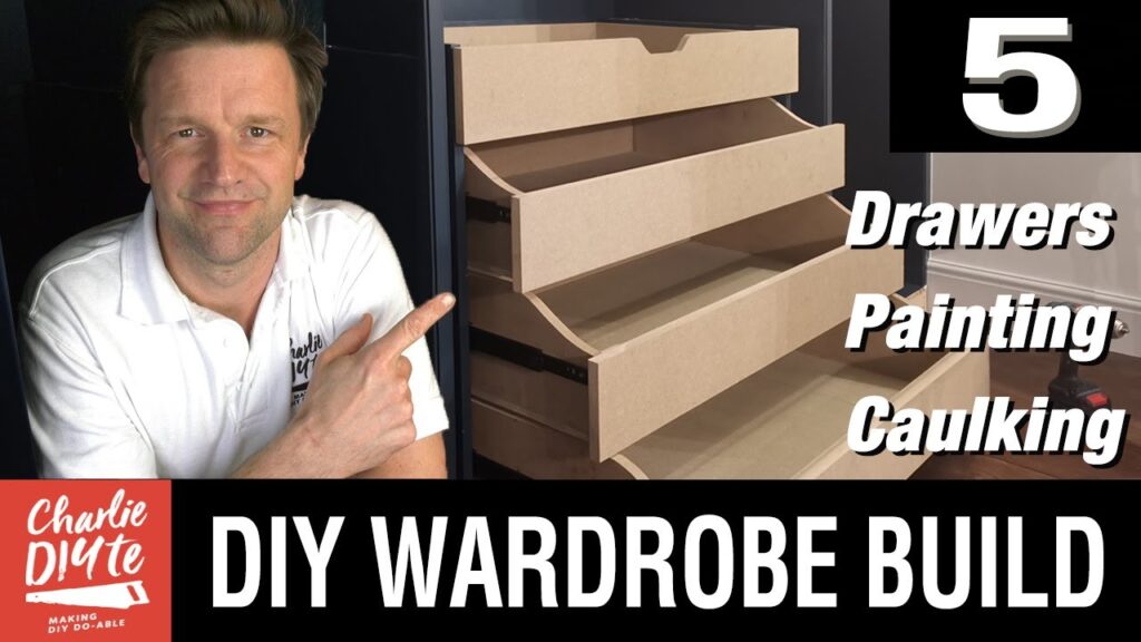 DIY Fitted Wardrobe Build - DRAWERS & PAINTING - Video #5