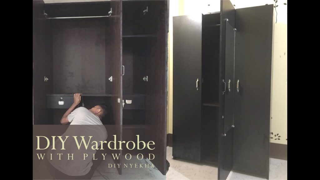 How To Build Wardrobe with plywood/ DIY