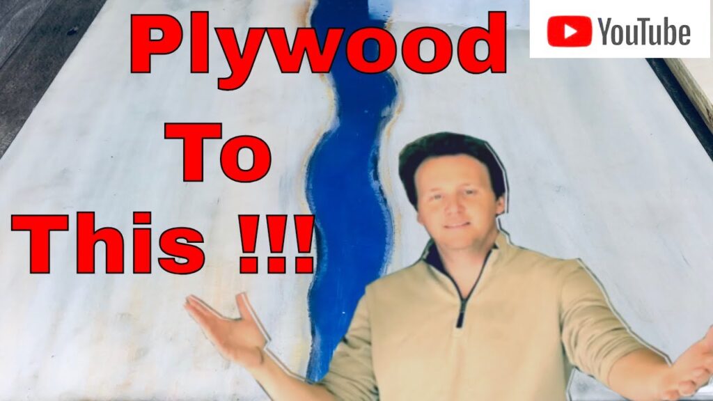 How to make epoxy resin table from plywood (2019)