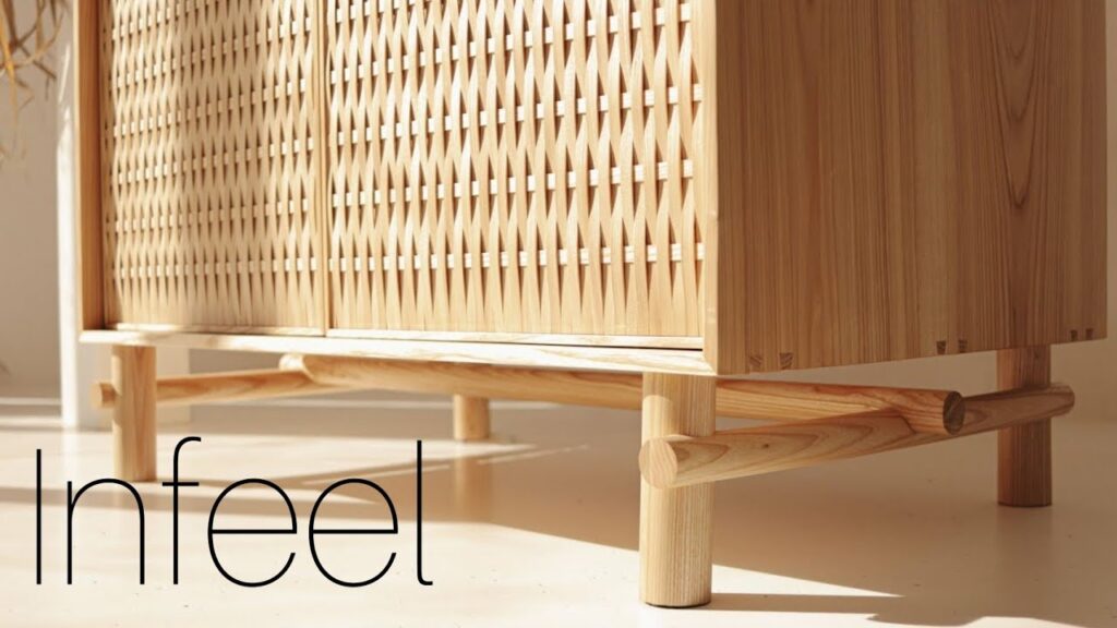 Woodworking // Making wardrobe with knitted facade // DIY