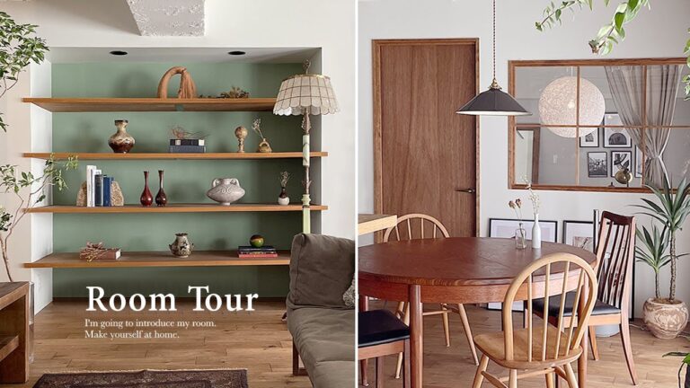 【ルームツアー】ヴィンテージ家具とDIYで中古マンションを海外風の部屋に｜収納アイデア｜夫婦二人暮らし・リノベーション｜おしゃれなインテリア ...