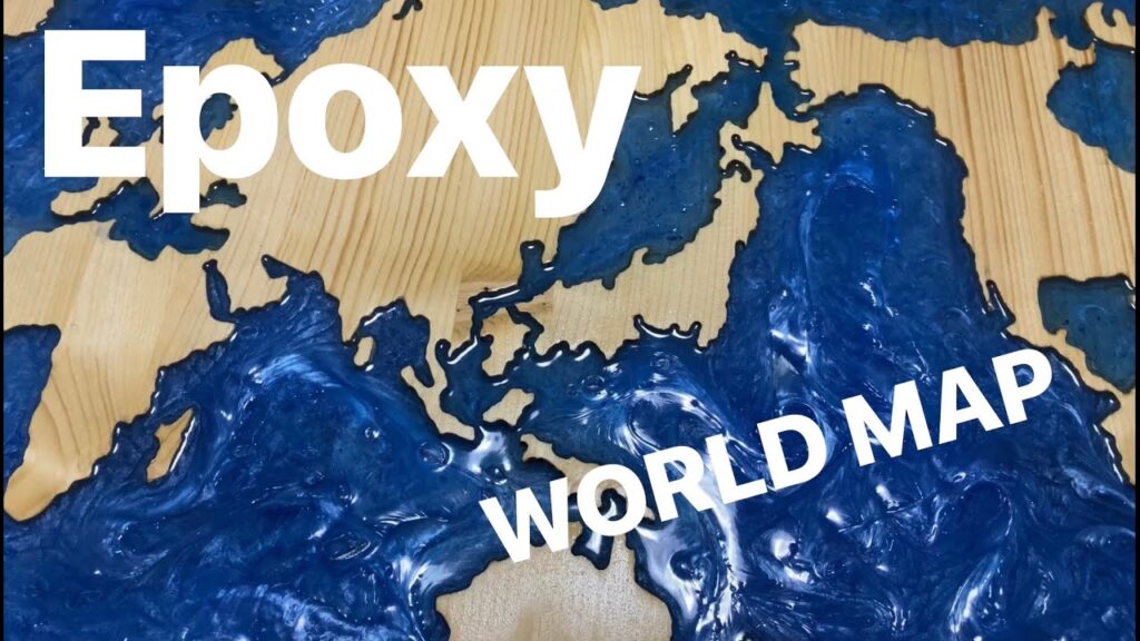 【DIY】エポキシで世界地図みたいなテーブル作ってみた。Part2