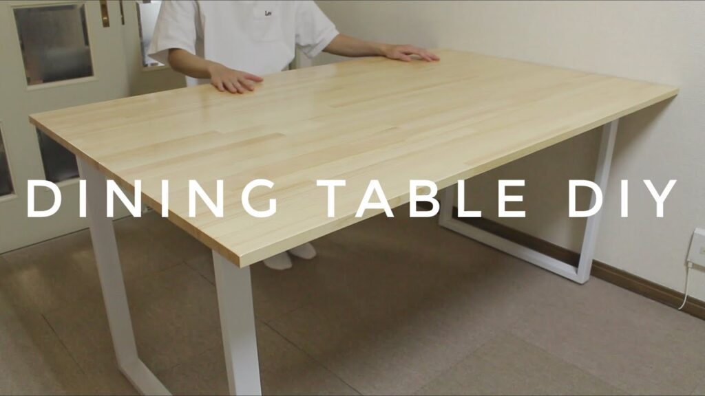 【DIY】初心者がダイニングテーブルをDIY!高級感のある納得の仕上がりへ!