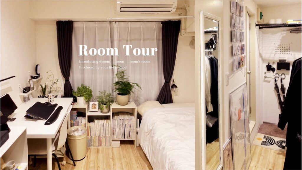 【ルームツアー】築古ユニットバスのお部屋でもオシャレは作れる。スッキリ収納術で小さなお部屋でも快適に暮らす│100均・プチプラ・1K7畳一人暮らし│Room tour