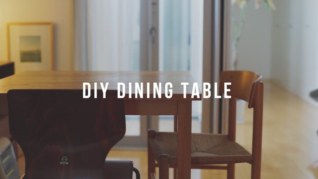 SUB)ダイニングテーブルのDIY／メルカリで安く購入した無印のテーブルの塗装リメイク