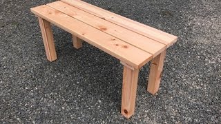 【DIYベンチキット(桧)】簡単手作りカミヤ木工の家具教室