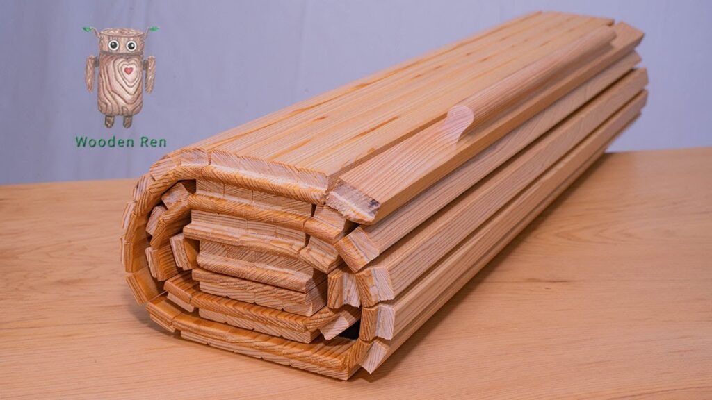 木工DIY 家具製作 | 如何做木捲門 | How to make wooden tambour door | woodworking #031