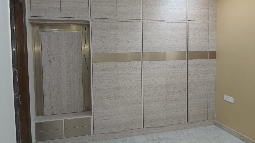 latest bedroom wardrobe कैसे बनाते हैं? small bedroom | How to make latest wardrobe (wood work zk)