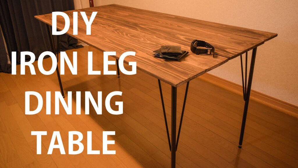 【DIY】ダイニングテーブルを作ってみました / アイアンレッグ / Making a IRON DINING TABLE / IRON LEG / 作り方