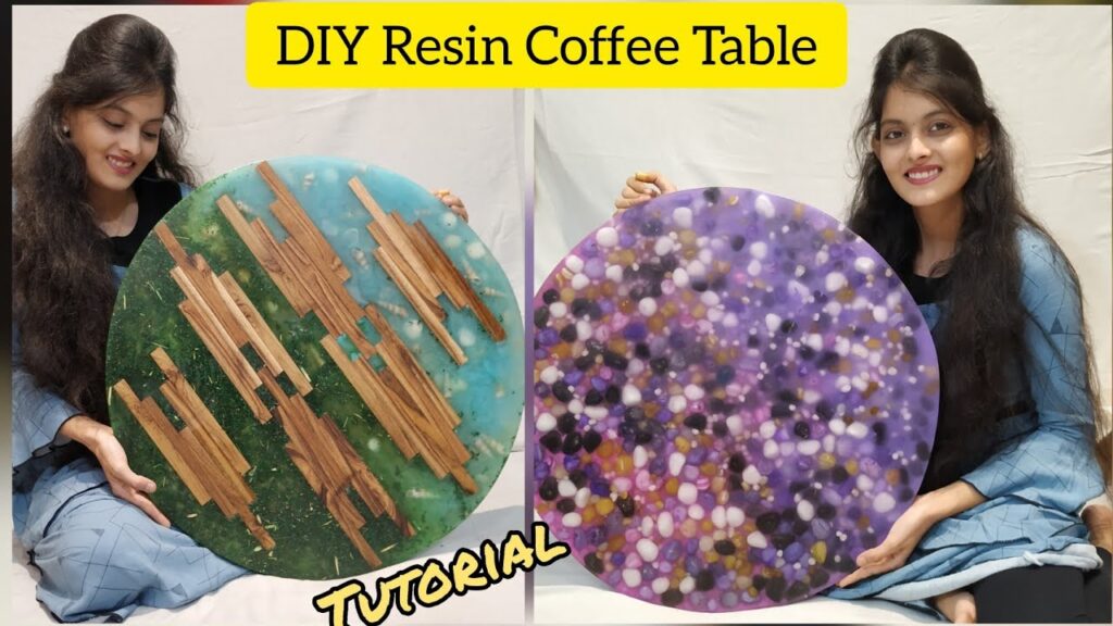 DIY Resin Coffee Table Tutorial | How To Make Epoxy Resin Table Top | Resin Table |Siddhi Art Studio