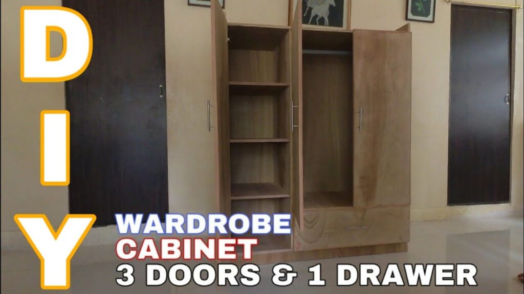 WARDROBE CABINET 3 DOORS AND 1 DRAWER