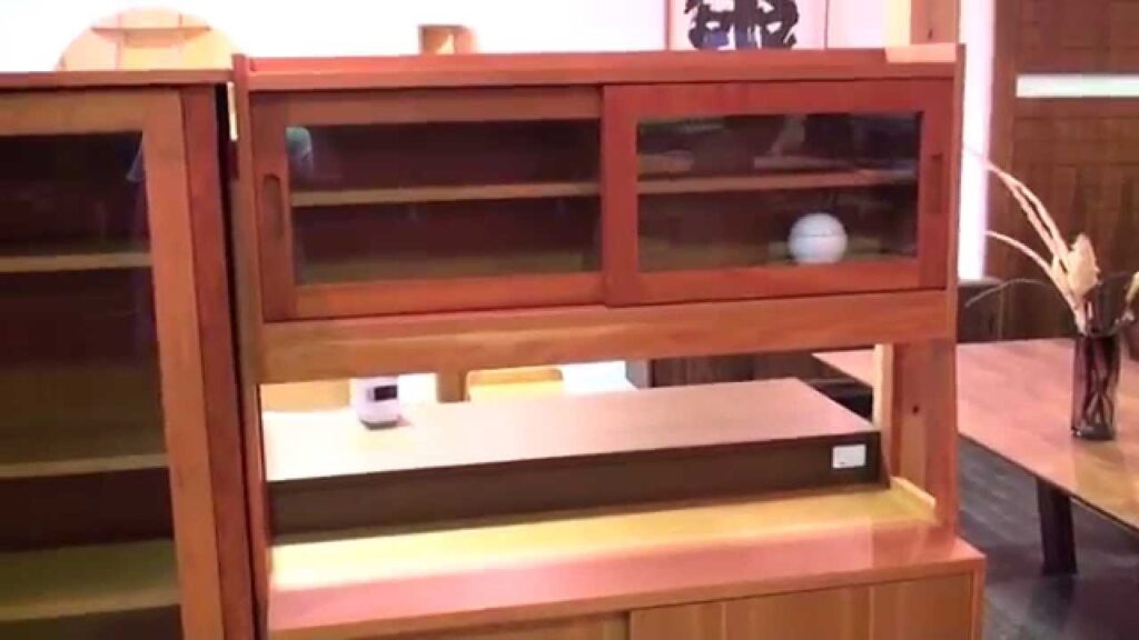 【デザイン家具.com】 高級家具 無垢材を贅沢に使ったオシャレなデザインのオープンシェルフ 幅120