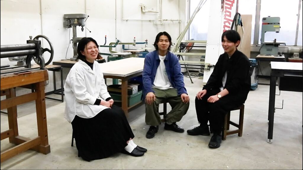 【在校生】インテリアデザインコース　小島 亜佑子・鈴木 信太朗・後藤 龍佳