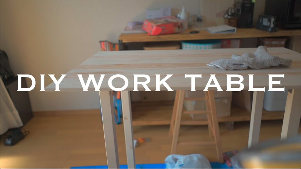 【DIY】作業テーブル・ダイニングテーブルを作ってみました / Making a Cheap Work Table / 作り方