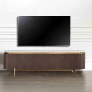 高品質なイタリアンテレビボード 大理石のサイドボード TVキャビネット 