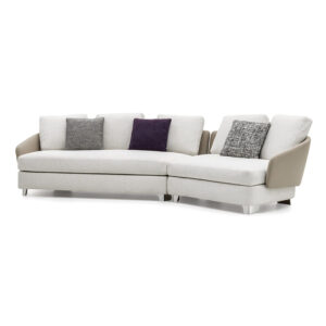 モダンでシンプルなファミリータイプの高級ソファ おしゃれな大型ソファ オーダーメイド家具 大部屋用ソファ