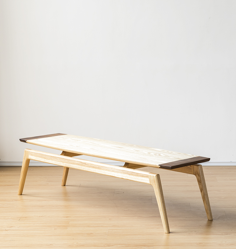 カニ脚デザインの無垢材ローテーブル 和風コーヒーテーブル インテリア家具 オーダーメイド家具 サイドテーブル (2)