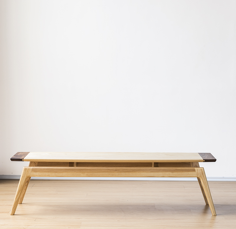 カニ脚デザインの無垢材ローテーブル 和風コーヒーテーブル インテリア家具 オーダーメイド家具 サイドテーブル (3)