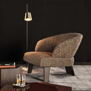 ホテルのロビーの高級チェア ラウンジ用の1人掛け椅子 オーダーメイド家具 寝室用のアクセントチェア