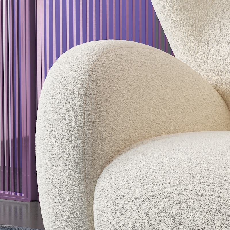 リラックスできる上質な座り心地の高級ソファ 1人掛けオーダーメイドチェア 高級な椅子 ひじ掛けあり (3)