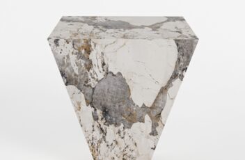 シンプルな高級大理石家具 ソファサイドテーブル ベッドサイドテーブル デザイナーズテーブル