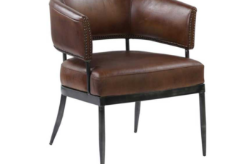 レストラン用のダイニングチェア 高級なレザー素材の椅子 オシャレな1人掛けチェア 創作料理店の家具