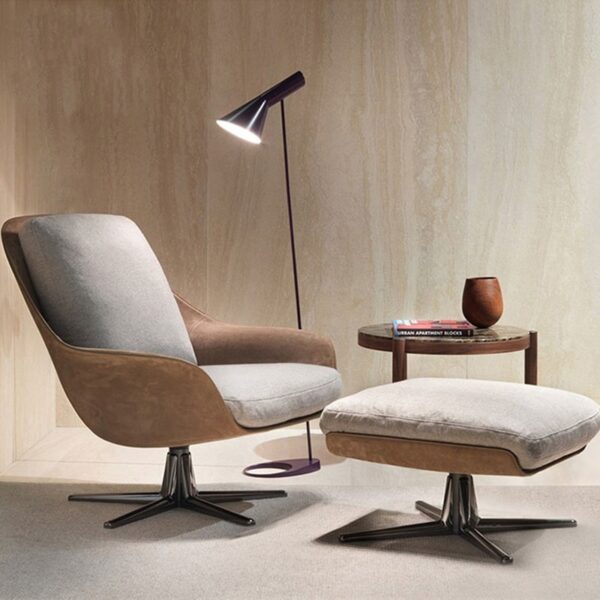 シンプルで上品なデザインのシングルチェア ラグジュアリーな椅子 デザイナーズファニチャー リビングチェア