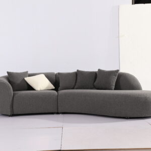 美術作品鑑賞用の高級ソファ おしゃれなカーブ型デザインの曲面ソファ 高級な座り心地のオーダーメイドソファ