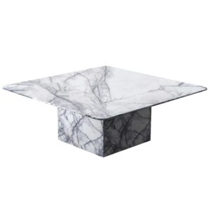 天然大理石の角型ティーテーブル ラグジュアリーなラウンジコーヒーテーブル