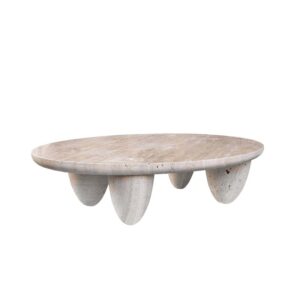 シンプルなクリエイティブデザイン リビングルーム 天然大理石コーヒーテーブル ローテーブル