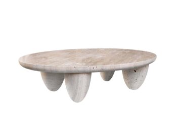 シンプルなクリエイティブデザイン リビングルーム 天然大理石コーヒーテーブル ローテーブル