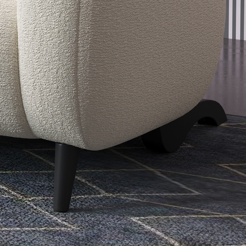 リラックスできる上質な座り心地の高級ソファ 1人掛けオーダーメイドチェア 高級な椅子 ひじ掛けあり (4)