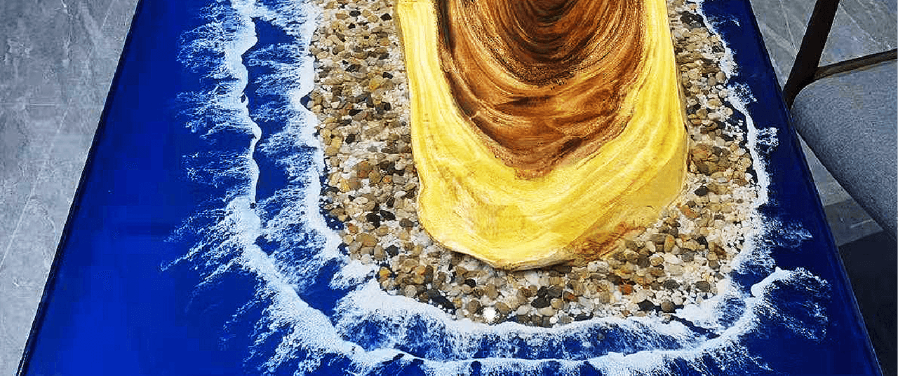 How about incorporating an epoxy resin table that perfectly complements your space and will leave customers visiting your office or restaurant in awe, exclaiming, “This table is so beautiful!”?
