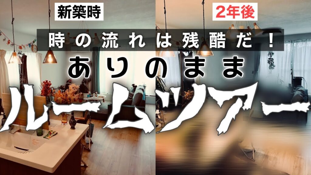 【新築一戸建て住宅】時の流れは残酷だ！ルームツアー/家の劣化/欠陥住宅/住んで2年/悲しい現実がそこにある/30坪以下住宅