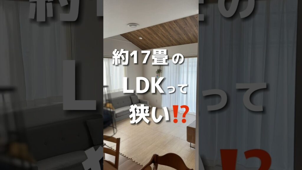 《約17畳のLDKって狭い⁉️》 #家 #一条工務店 #マイホーム #小さい家 #平屋 #家づくり #ルームツアー #間取り #マイホーム計画 #リビング #ldk