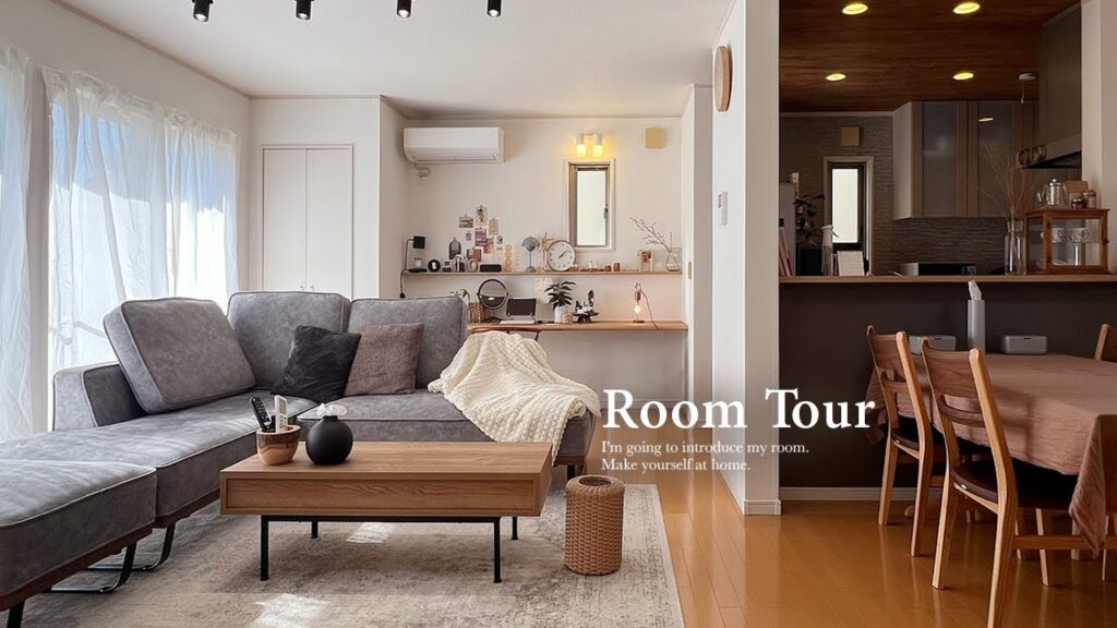 【ルームツアー】参考にしたい。見せる&隠す収納アイデア｜ウッドとナチュラルインテリアが可愛いカフェ風のお家｜中古物件・戸建て｜キッチン・クローゼット｜部屋紹介 Japanese  room tour