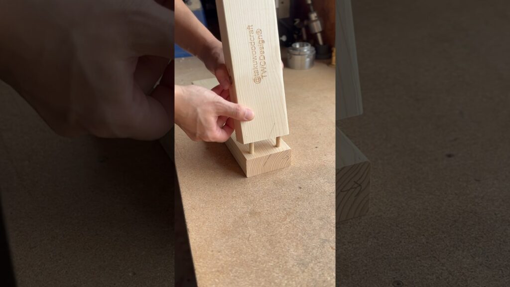 ダボの接合を完璧にするシンプルなテクニック #shorts